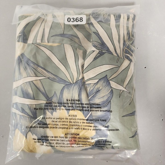 Workers for Freedom Men's Shirt 2XL Blue 100% Silk Shirt Floral Hawaiian - Picture 15 of 15